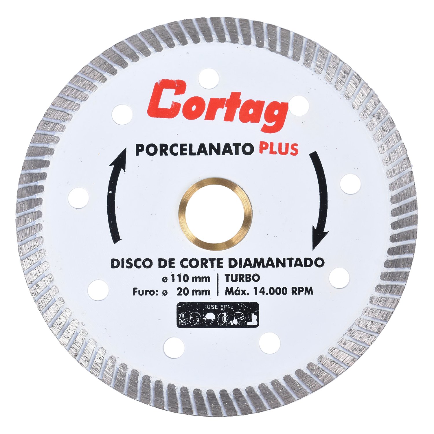 DISCO CORTAG PORCELANATO FURO 20 BCO