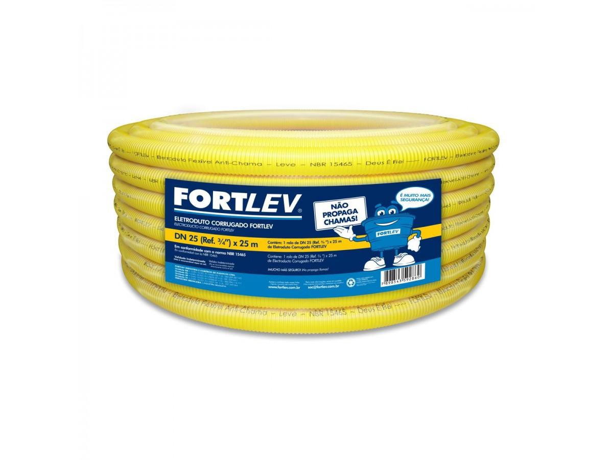 CONDUITE CORRUGADO 32MM 25MTS FORTLEV