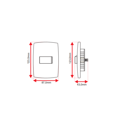 RADIAL 1 TECLA SIMPL + TOM 10A 1118