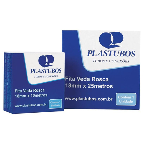 FITA VEDA ROSCA 18MMX50M PLASTUBO