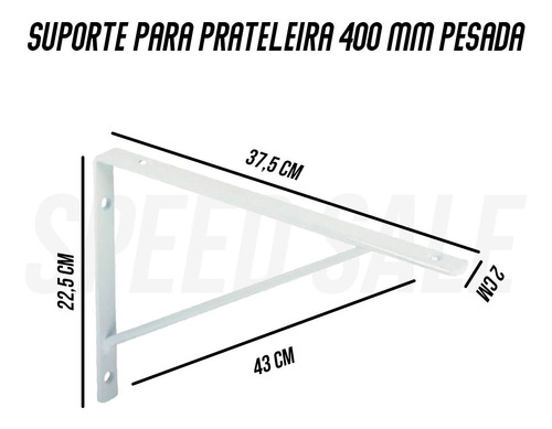 SUPORTE PRATELEIRA BR 40CM